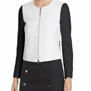HUGO BOSS WOMENS KORALIE TEXTURED TWO-TONE  BLAZER